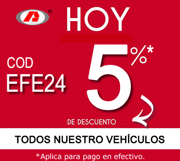 5% DE DESCUENTO ADICIONAL SI TU PAGO ES EN EFECTIVO